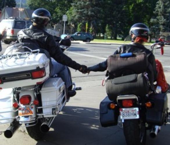 Holding Hands with Laura, Harley Ride 2007